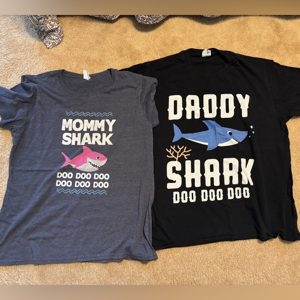 Mommy Shark Daddy Shark shirts